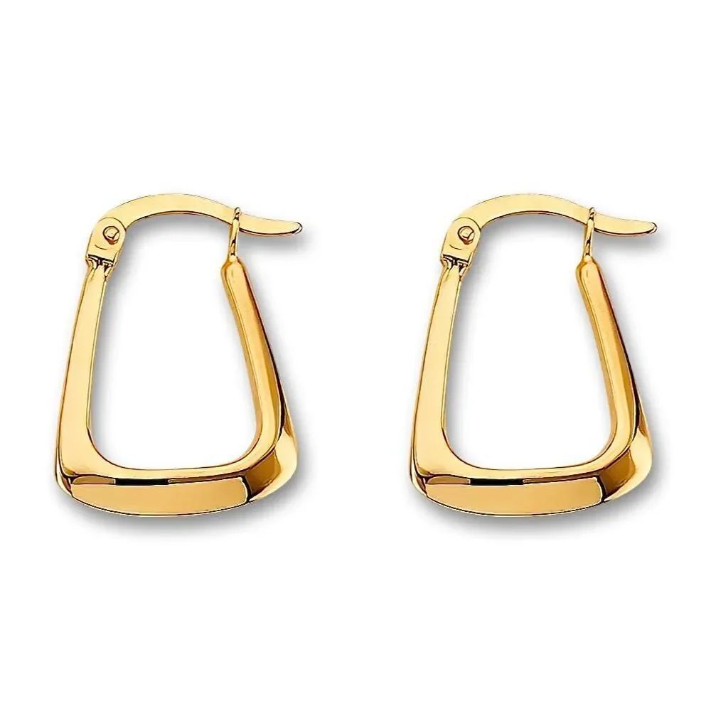 14KβYellow Gold Hollow Hoop Earrings | Dainty Jewelry By Tehrani Jewelry